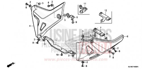LOWER COWL VFR800XH de 2017